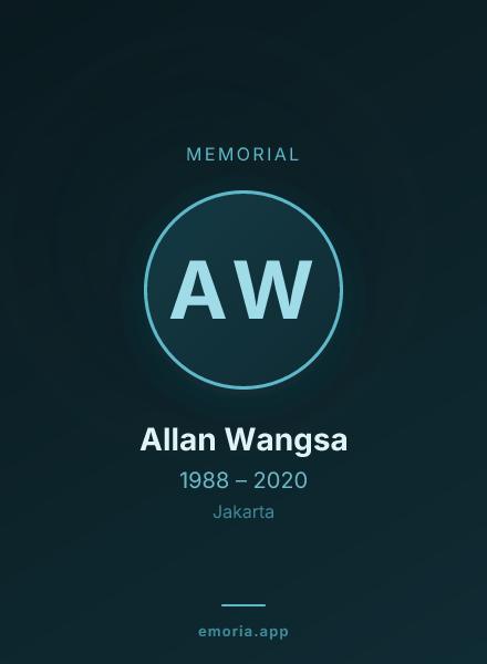Memorial portrait of Allan Wangsa