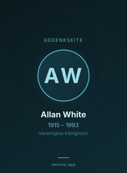 Gedenkportrait von Allan White