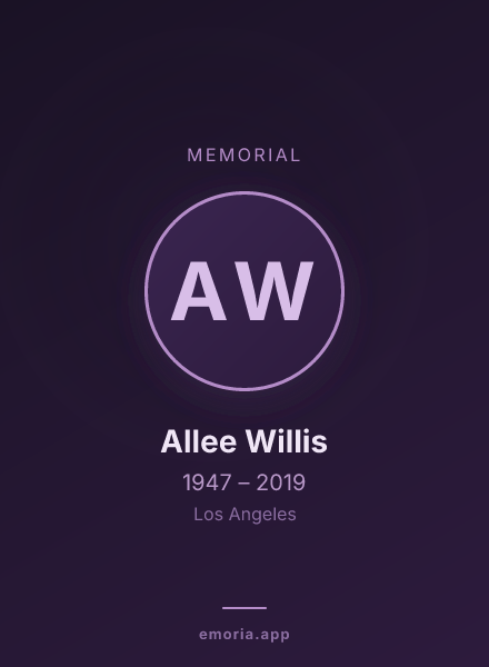 Memorial portrait of Allee Willis