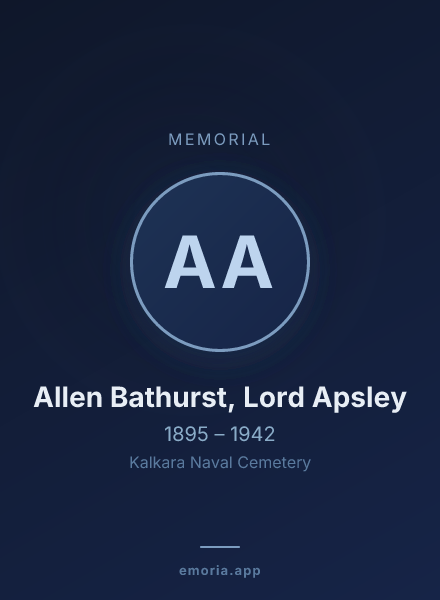 Memorial portrait of Allen Bathurst, Lord Apsley