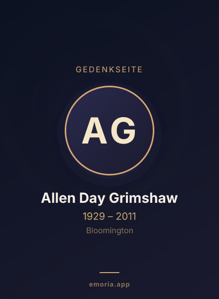 Gedenkportrait von Allen Day Grimshaw