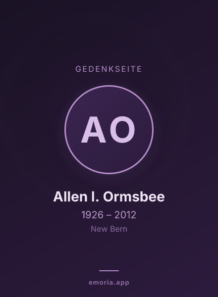 Gedenkportrait von Allen I. Ormsbee