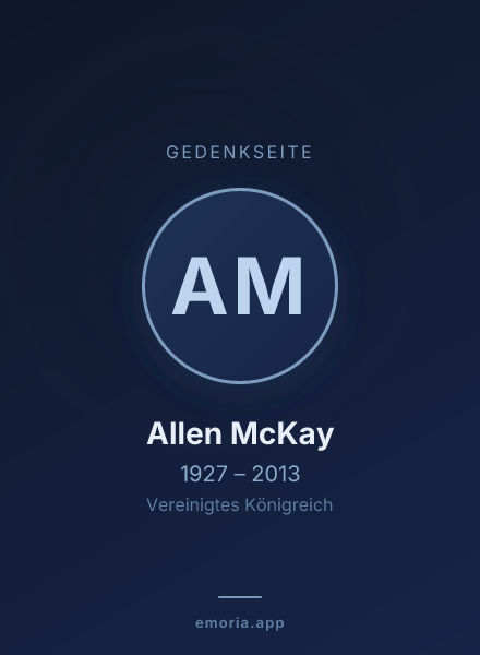 Gedenkportrait von Allen McKay
