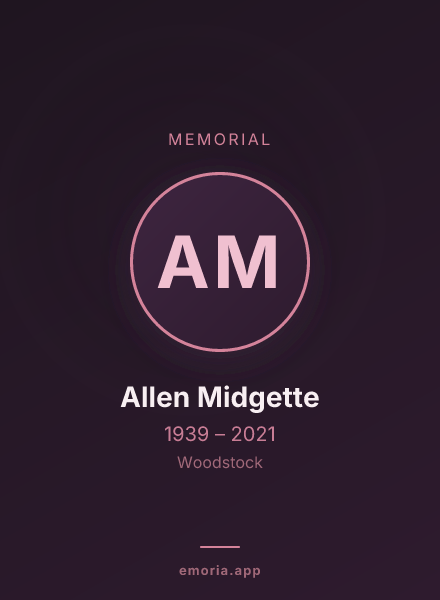 Memorial portrait of Allen Midgette