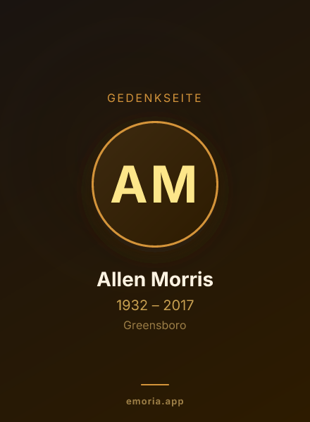 Gedenkportrait von Allen Morris