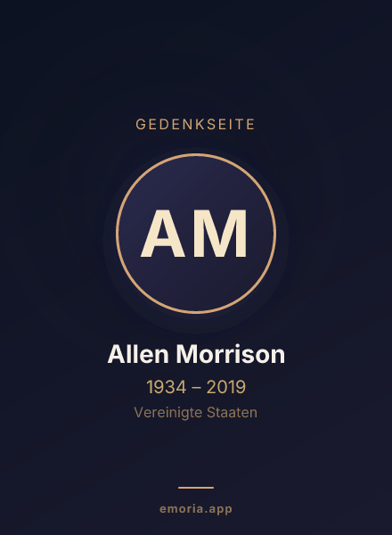 Gedenkportrait von Allen Morrison