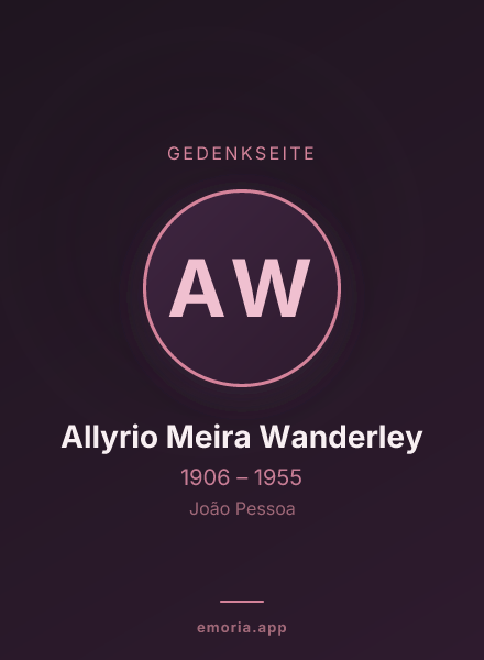 Gedenkportrait von Allyrio Meira Wanderley