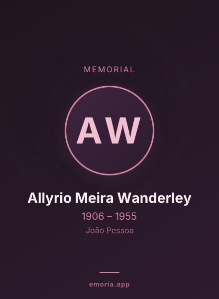Memorial portrait of Allyrio Meira Wanderley