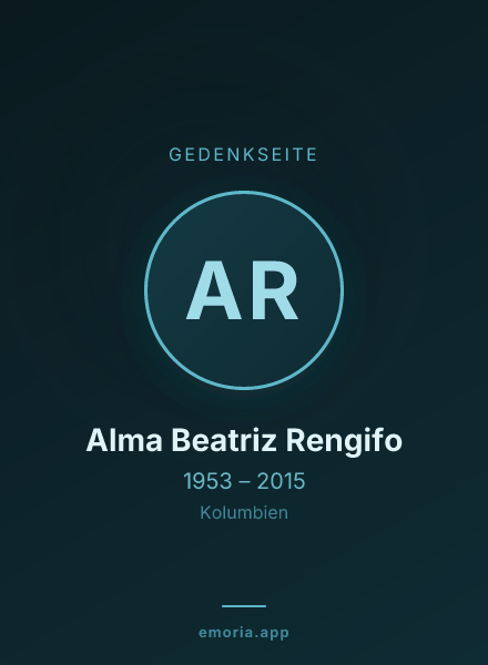 Gedenkportrait von Alma Beatriz Rengifo