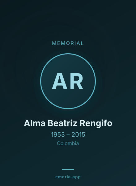 Memorial portrait of Alma Beatriz Rengifo