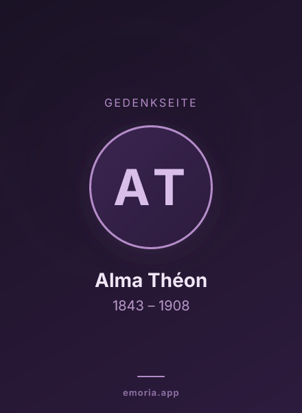 Gedenkportrait von Alma Théon