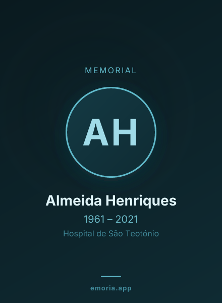 Memorial portrait of Almeida Henriques