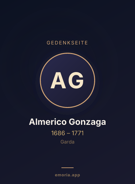 Gedenkportrait von Almerico Gonzaga