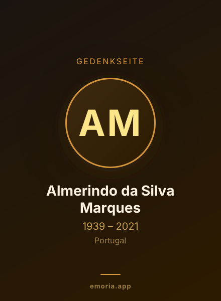 Gedenkportrait von Almerindo da Silva Marques