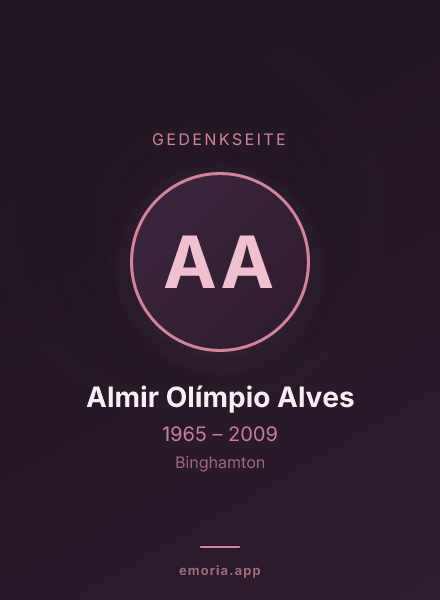 Gedenkportrait von Almir Olímpio Alves