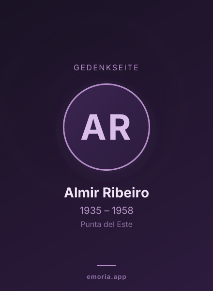 Gedenkportrait von Almir Ribeiro