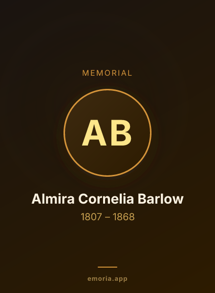 Memorial portrait of Almira Cornelia Barlow