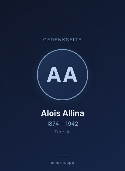 Gedenkportrait von Alois Allina