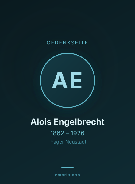 Gedenkportrait von Alois Engelbrecht