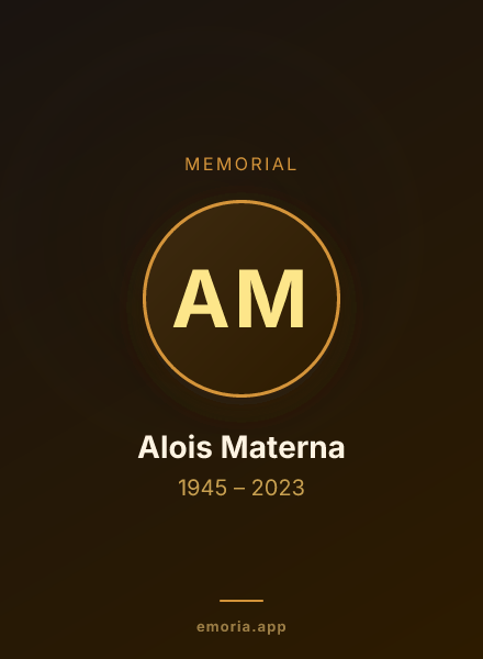 Memorial portrait of Alois Materna