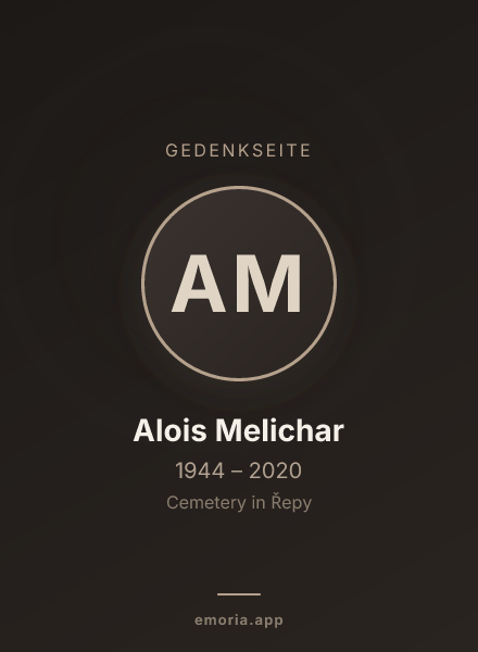 Gedenkportrait von Alois Melichar