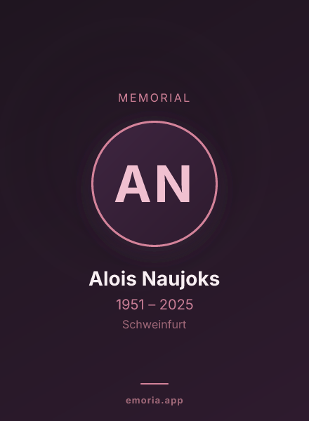Memorial portrait of Alois Naujoks