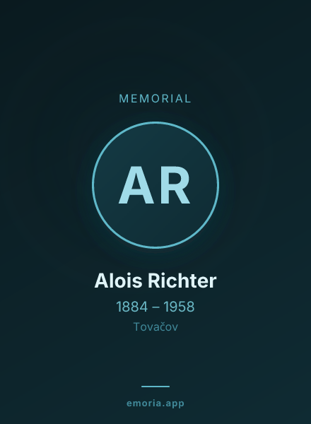 Memorial portrait of Alois Richter