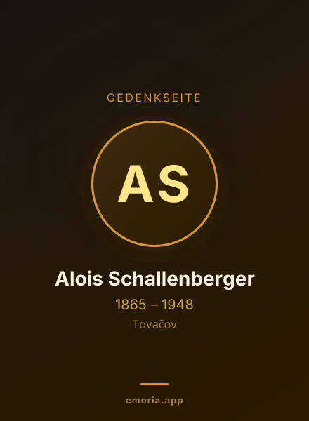 Gedenkportrait von Alois Schallenberger