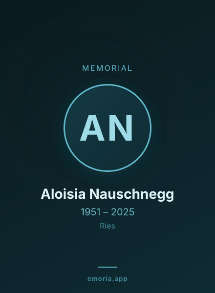Memorial portrait of Aloisia Nauschnegg