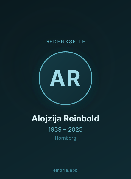 Gedenkportrait von Alojzija Reinbold