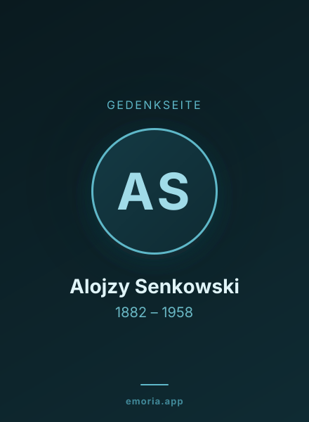 Gedenkportrait von Alojzy Senkowski