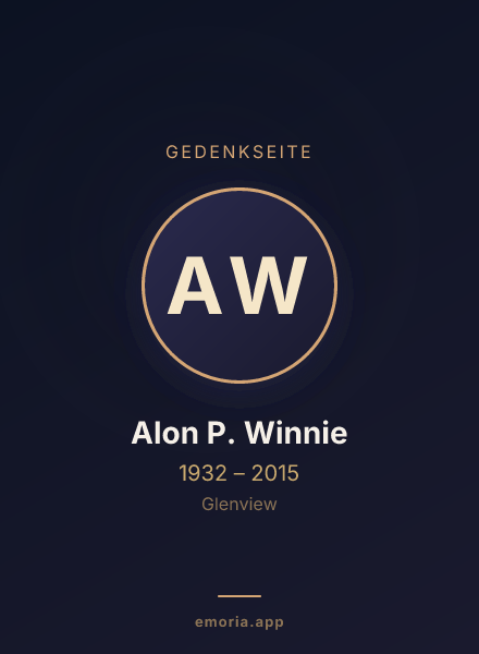 Gedenkportrait von Alon P. Winnie