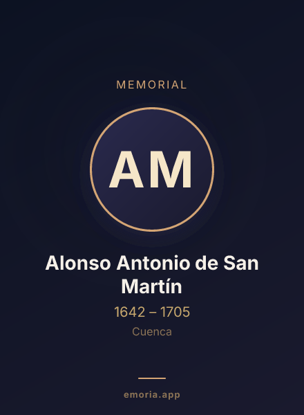 Memorial portrait of Alonso Antonio de San Martín