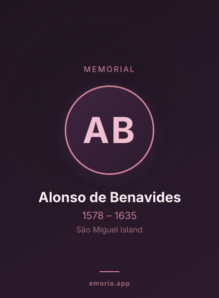 Memorial portrait of Alonso de Benavides