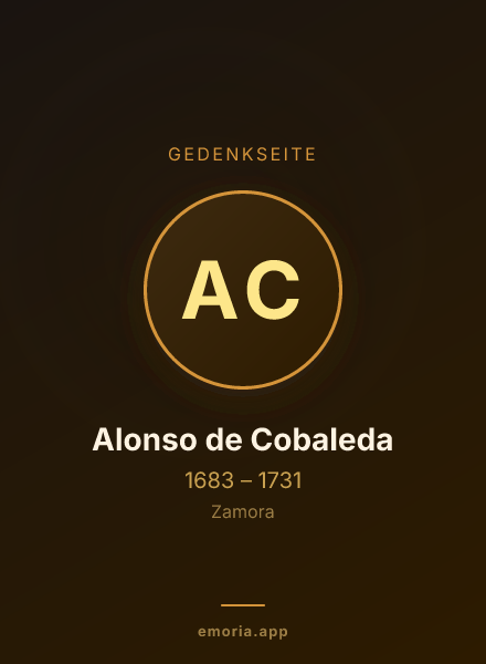 Gedenkportrait von Alonso de Cobaleda
