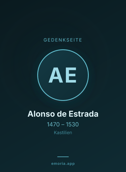Gedenkportrait von Alonso de Estrada