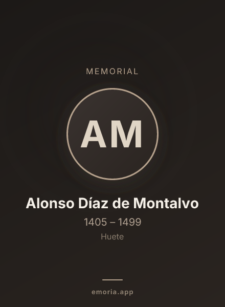 Memorial portrait of Alonso Díaz de Montalvo