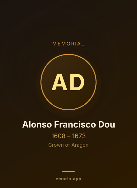 Memorial portrait of Alonso Francisco Dou