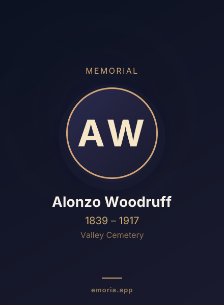Memorial portrait of Alonzo Woodruff