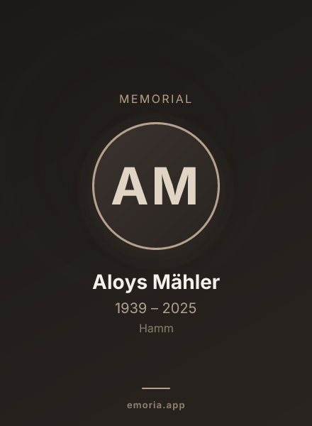Memorial portrait of Aloys Mähler