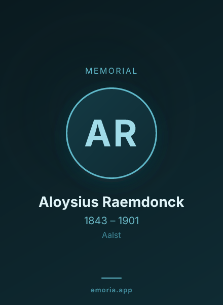 Memorial portrait of Aloysius Raemdonck