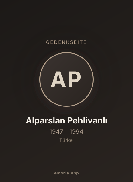 Gedenkportrait von Alparslan Pehlivanlı