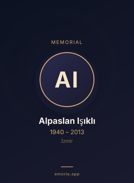 Memorial portrait of Alpaslan Işıklı