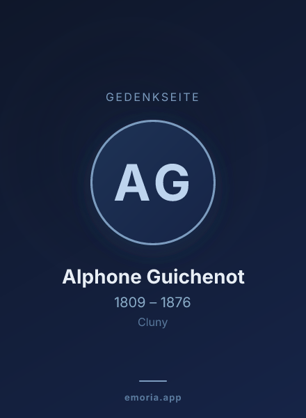 Gedenkportrait von Alphone Guichenot
