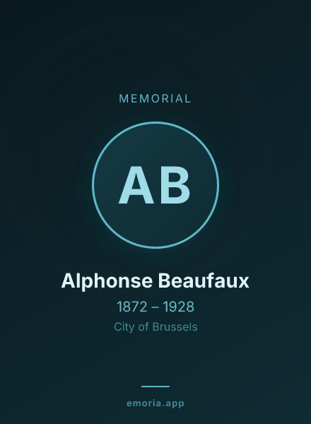 Memorial portrait of Alphonse Beaufaux