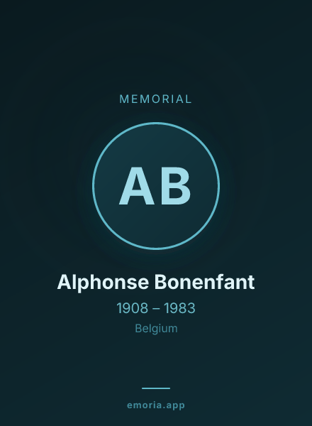 Memorial portrait of Alphonse Bonenfant