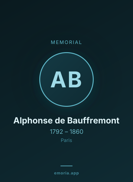 Memorial portrait of Alphonse de Bauffremont