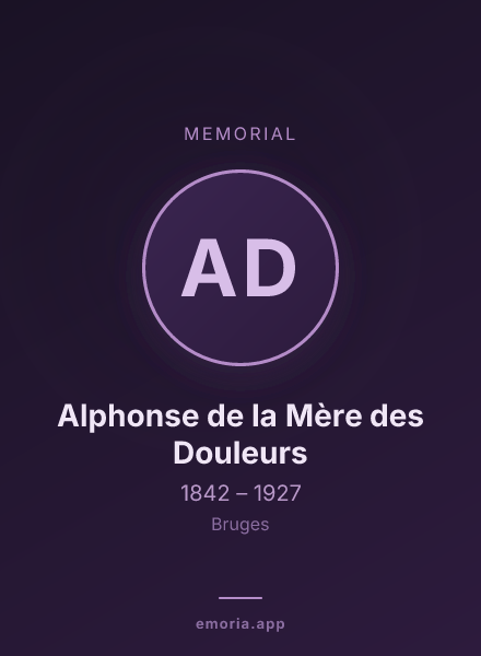 Memorial portrait of Alphonse de la Mère des Douleurs