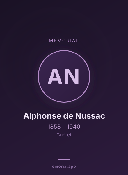 Memorial portrait of Alphonse de Nussac