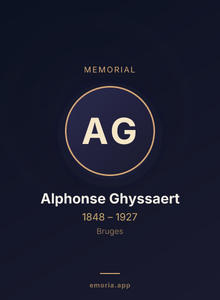 Memorial portrait of Alphonse Ghyssaert